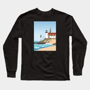 Lighthouse on Lake Michigan Long Sleeve T-Shirt